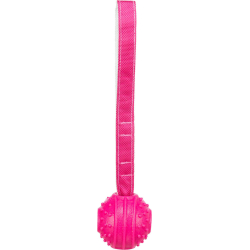 Soft & Strong, míček s poutkem, TPR, 27 cm, růžová