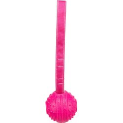 Soft & Strong, míček s poutkem, TPR, 29 cm, růžová