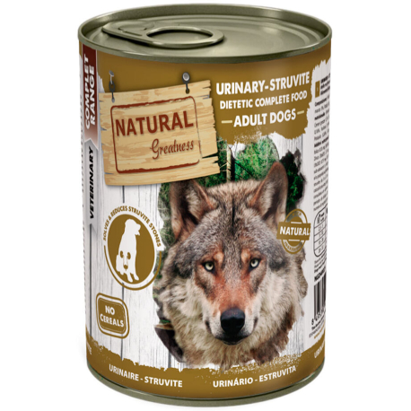 Natural Greatness URINARY-STRUVIT, veterinární dieta, konzerva pro psy 400g