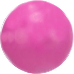 Míč plný, tvrdá guma, 7 cm, růžový