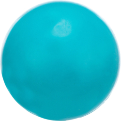 Míč plný, tvrdá guma, 8 cm, petrolejová