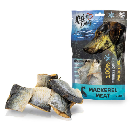 KIDDOG SUPER PREMIUM 100% makrela - kusy čistého masa z makrely sušené mrazem 50 g
