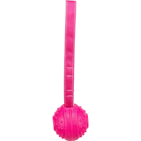 Soft & Strong, míček s poutkem, TPR, růžová