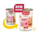 ANIMONDA konzerva CARNY Adult - krůta, kuře+krevety 400g