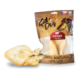 KIDDOG 100 % Natural Snack OX - volí ucho přírodní 17 cm  - 1 ks/bal
