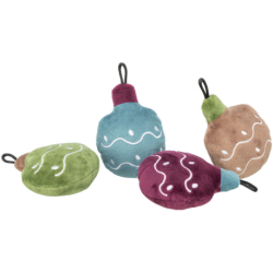 Xmas Tree Ball, vánoční baňka, plyšová hračka s catnipem, 10 cm, různé vzory