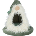 Xmas Bed Dwarf, vánoční sametová kukaň Skřítek, ø 45 × 47 cm, šalvějová