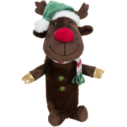Xmas REINDEER, vánoční plyšový sob s pet lahví uvnitř, 45 cm