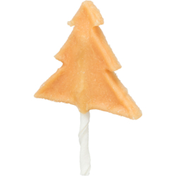 Xmas Tree Lollipop, vánoční lízátko stromeček s kuřecím prsem [80], 12 cm, 28 g