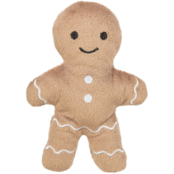 Xmas Gingerbrad Man, vánoční plyšový pan Perníček, hračka s catnipem,  11 cm