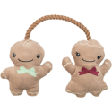 Xmas Gingerbread Couple, vánoční pan a paní Perníčkovi na laně, 22 cm