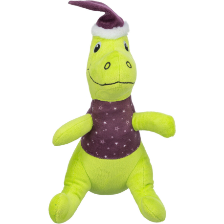 Xmas Dino, vánoční plyšový dinosaurus,  26 cm