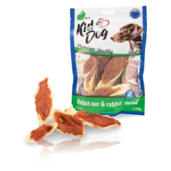 KIDDOG králičí ucho plněné králičím masíčkem 250 g