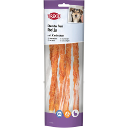 Denta Fun Rolls, tyčinky s králíkem, 26 cm, 4 × 30 g