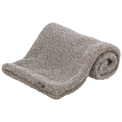 Deka Wooly, vlněný fleece, šedohnědá